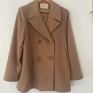 Elegant Brown Peacoat for Women